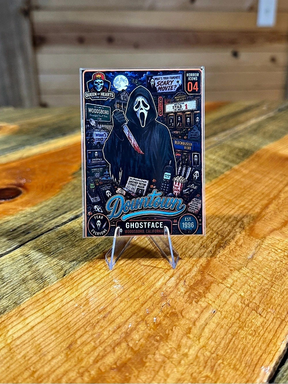 Ghostface Scream Custom Downtown Woodsboro California Trading Card